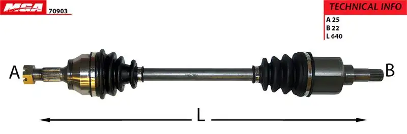 MGA 70903 Ön Aks (Sol) resmi