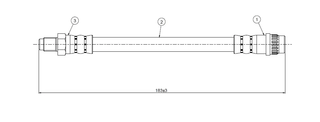 CAVO C800174A Arka Fren Hortumu 7704002443 resmi
