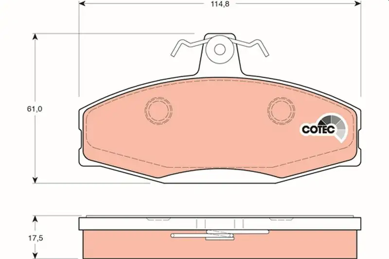 TRW GDB1280 Ön Fren Balatası resmi